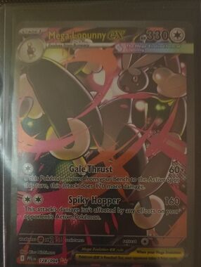 Mega Lopunny EX Holofoil Pokémon Card - Black & Pink Artwork
